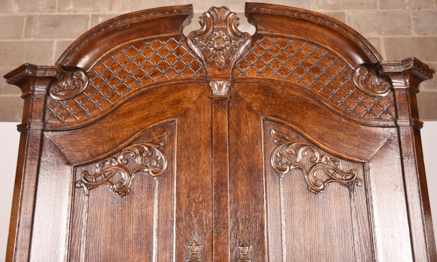 Splendid Circa 1820 French Oak Slant Front Secretary