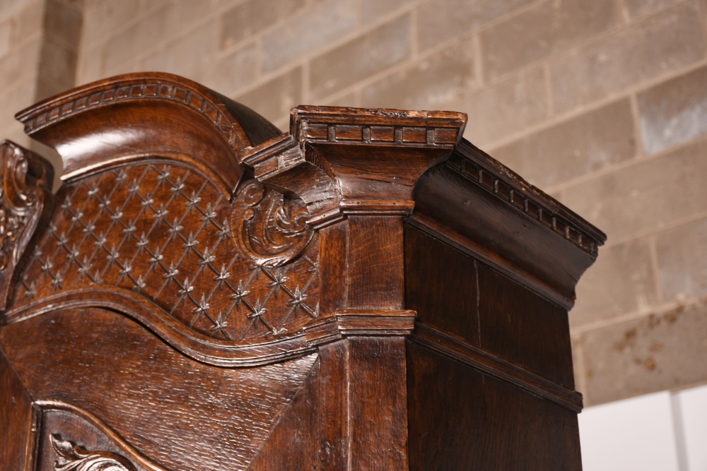 Splendid Circa 1820 French Oak Slant Front Secretary