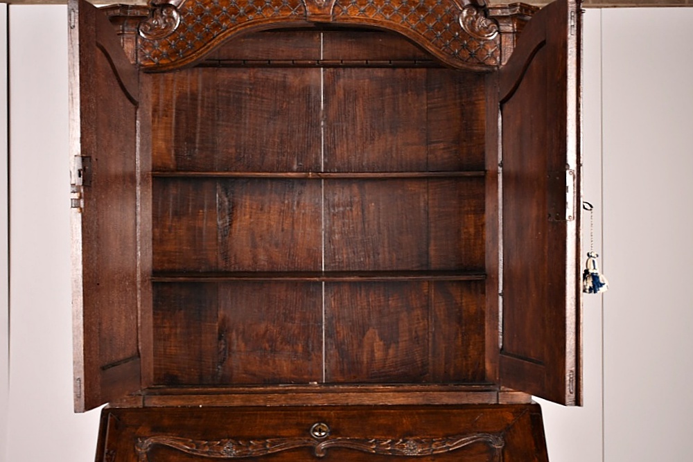 Splendid Circa 1820 French Oak Slant Front Secretary