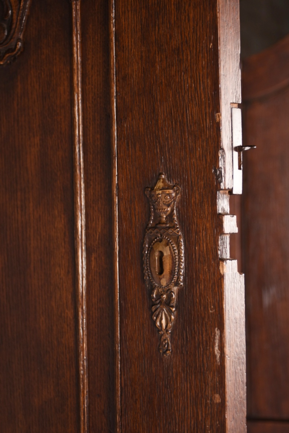 Splendid Circa 1820 French Oak Slant Front Secretary