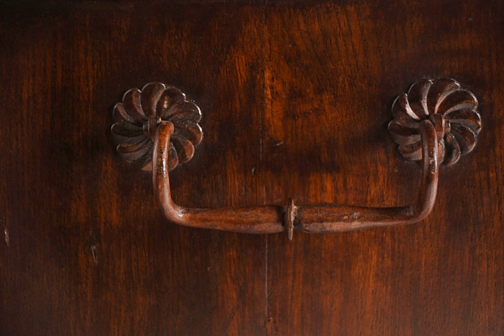Splendid Circa 1820 French Oak Slant Front Secretary