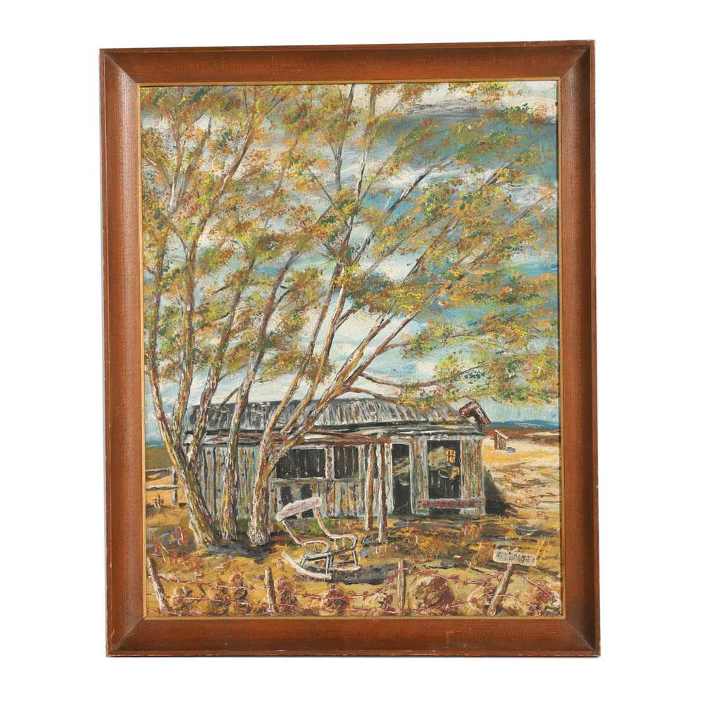 Original Oil Painting on Board by EJ Sorenson