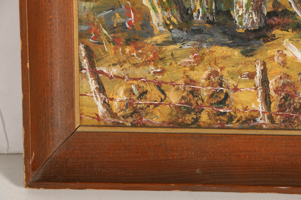 Original Oil Painting on Board by EJ Sorenson