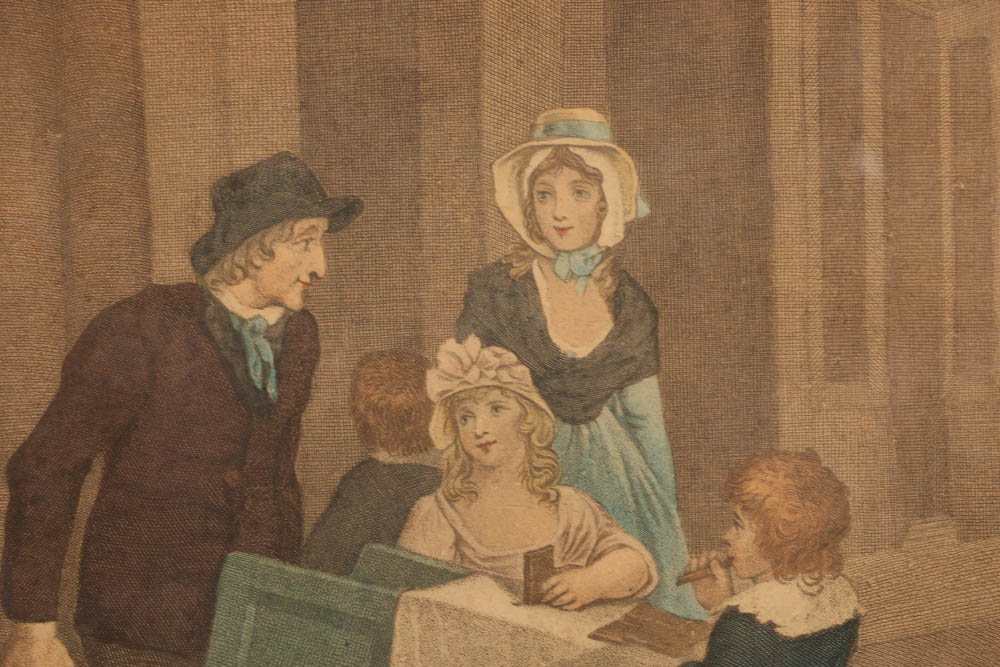 "Cries of London" Plate 9 and 12 Colored Engraving