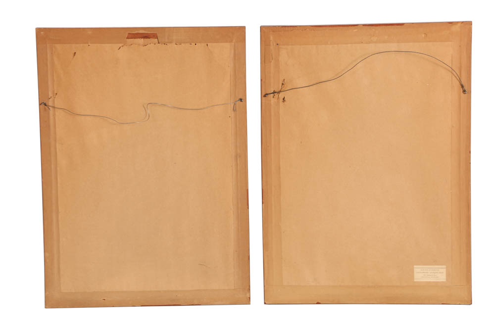 "Cries of London" Plate 9 and 12 Colored Engraving