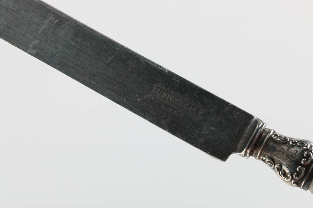 Antique Mother of Pearl Handle Luncheon Set for Five