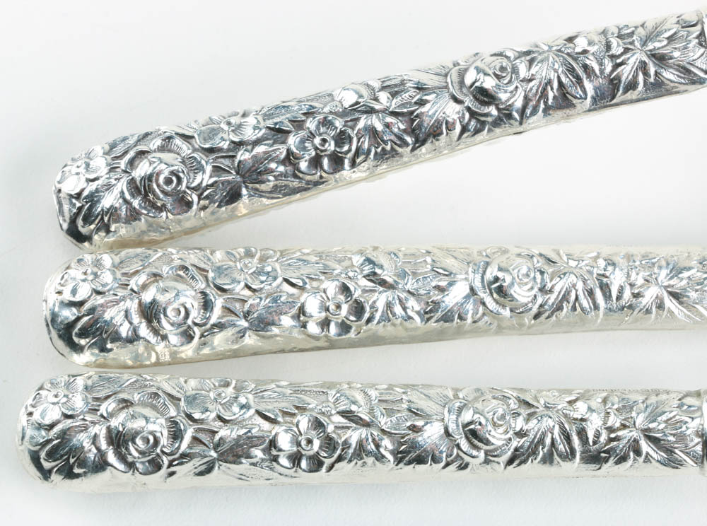 Circa 1930's Sterling Handle Serving Utensils