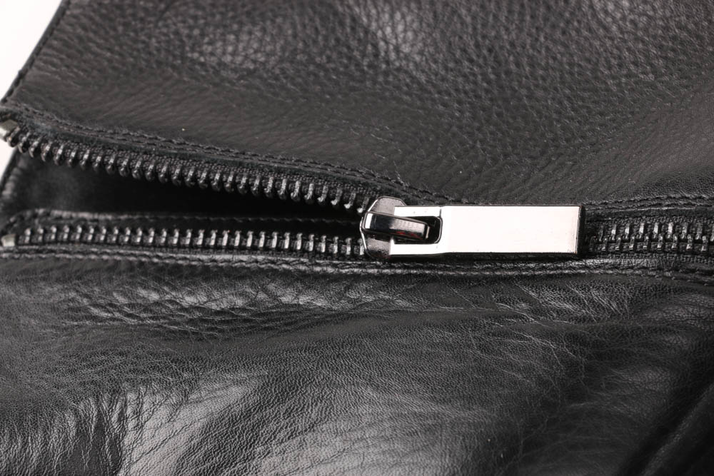 Designer Rachael Zoe Black Leather Ankle Boots with Wedge Heel