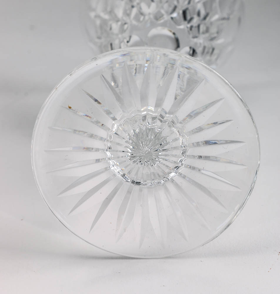 Beautiful Antique Cut Crystal Aperitif Stemware, Set of Nine