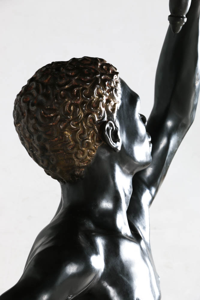 Early 20th Century Italian Blackamoor Life Size Bronze