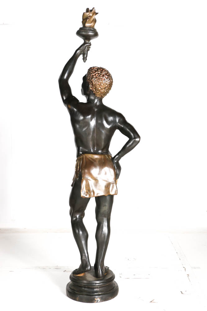 Early 20th Century Italian Blackamoor Life Size Bronze