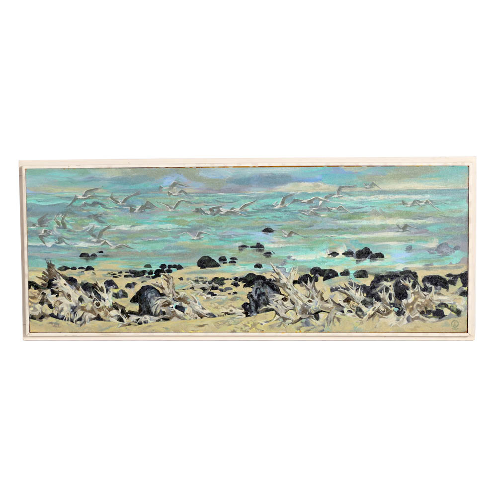 Original Seascape Oil Painting by Cincinnati Artis Carl Zimmerman