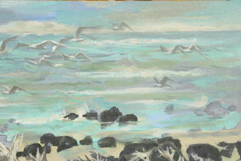 Original Seascape Oil Painting by Cincinnati Artis Carl Zimmerman