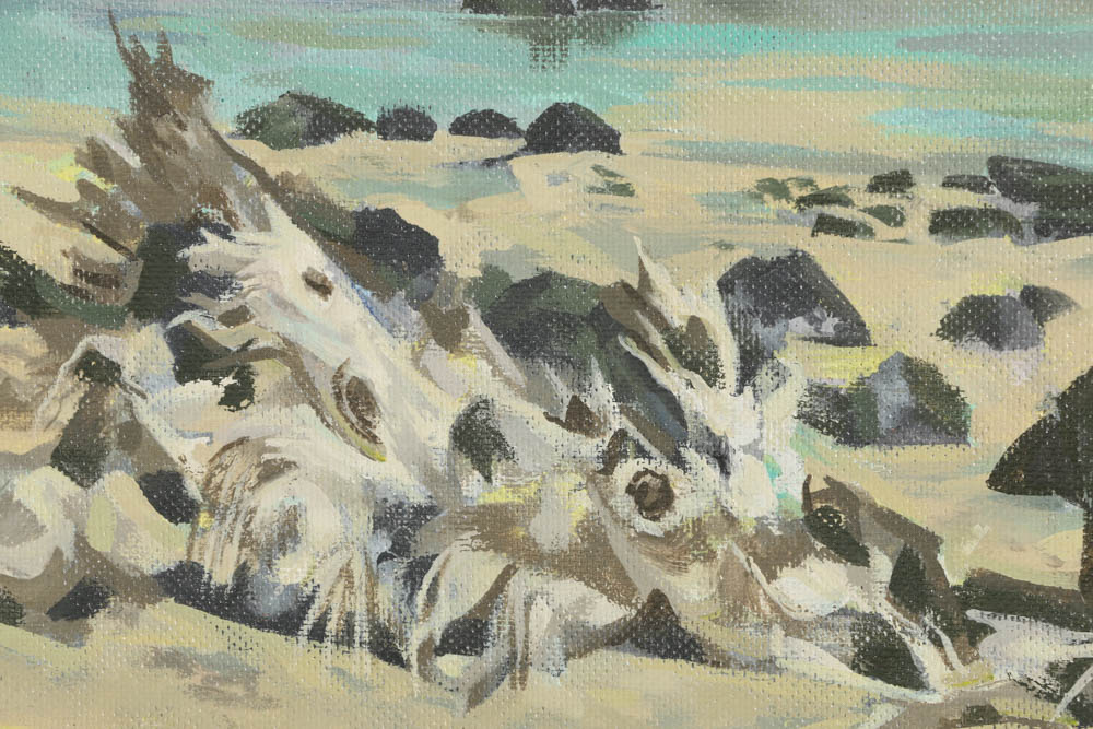 Original Seascape Oil Painting by Cincinnati Artis Carl Zimmerman