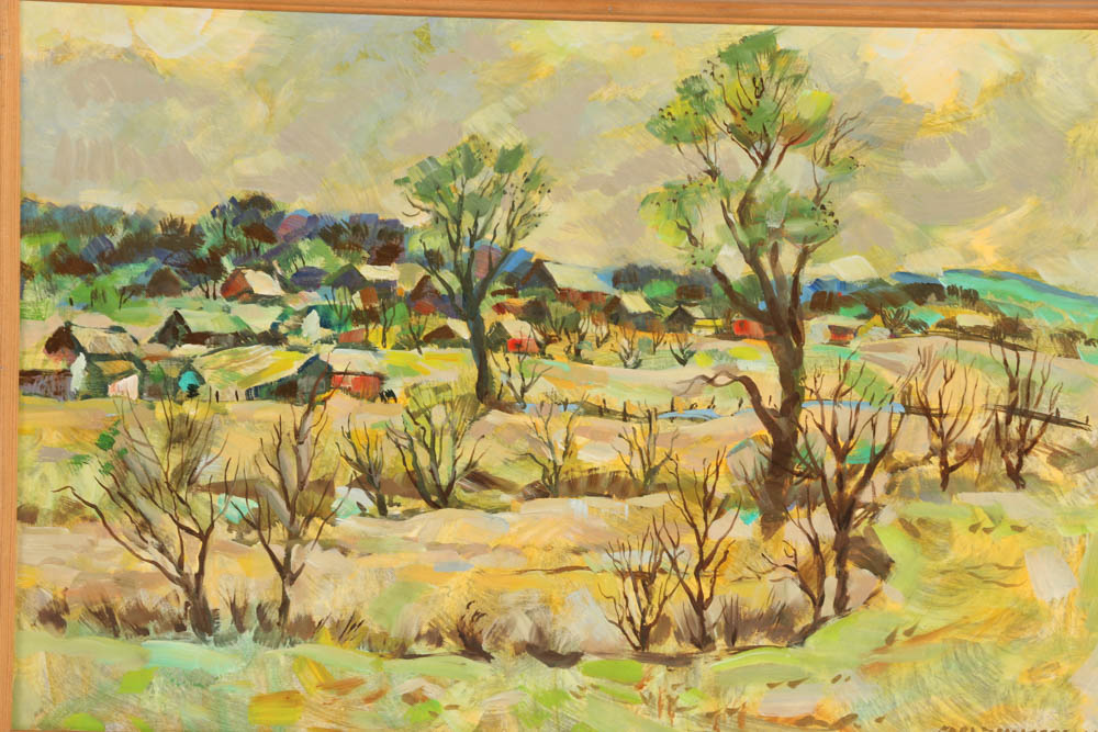 Original Oil On Board by Carl Zimmerman