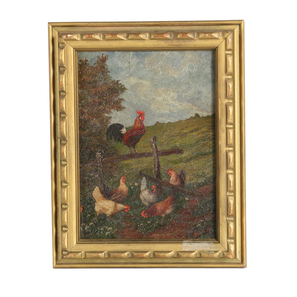 Original Oil Painting on Canvas on Board