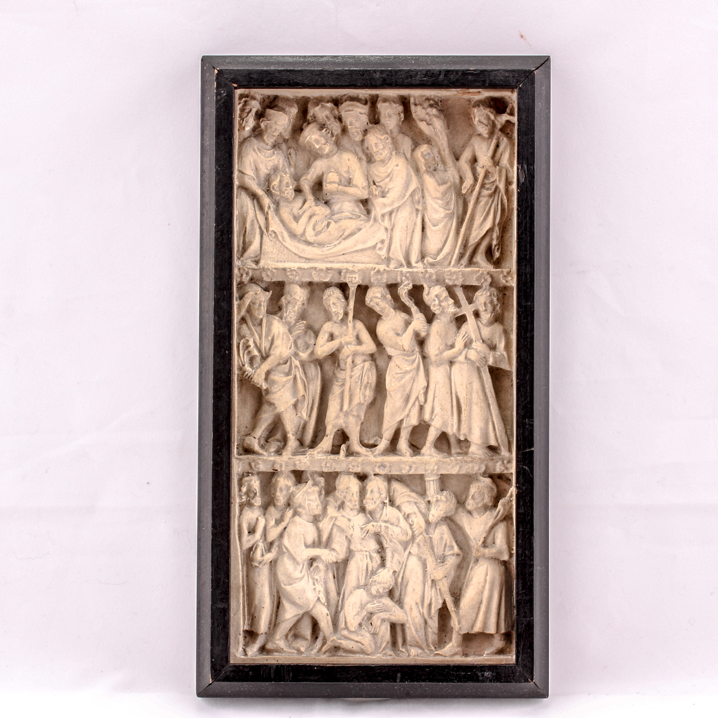 1891 Former Museum Reproduction Christian Medieval Plaster Panels