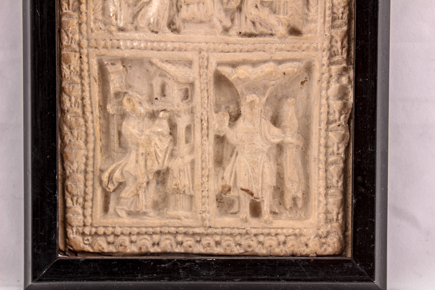 1891 Former Museum Reproduction Christian Medieval Plaster Panels