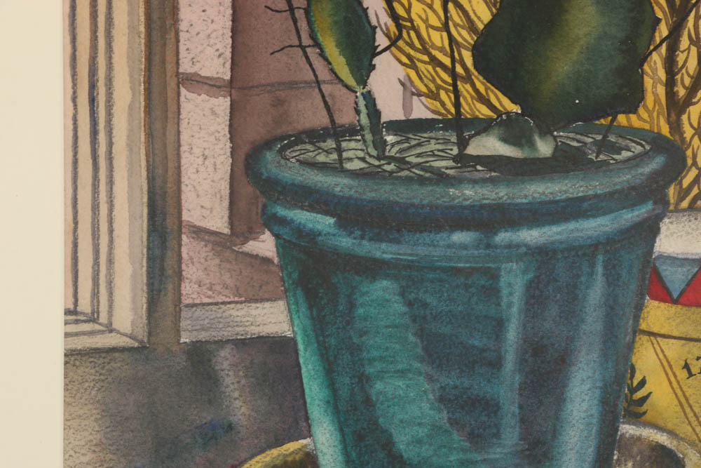 Florence Bartley Smithburn Original Watercolor Painting on Paper