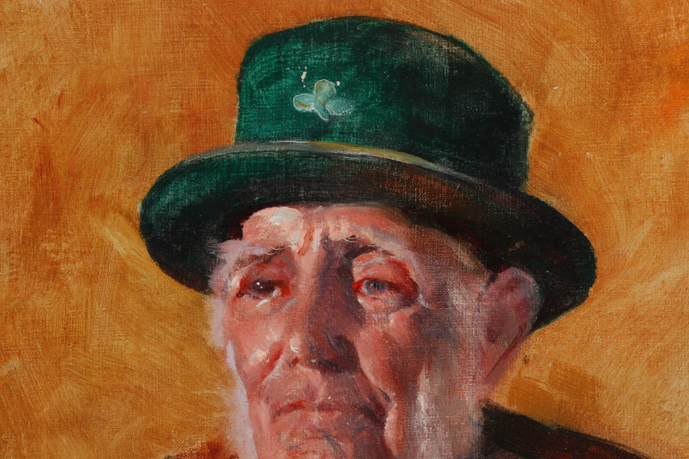 Original Wesley Kime Portrait of Irishman
