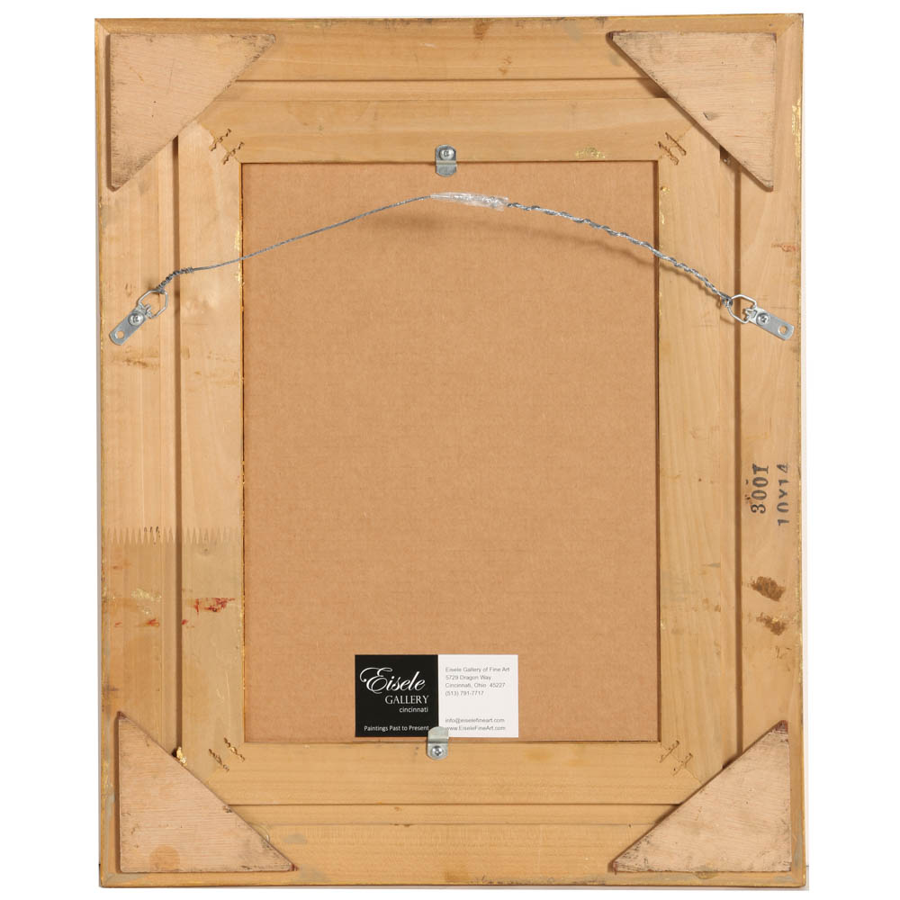 "In Mentone Harbor", Watercolor by Frank Henry Shapleigh