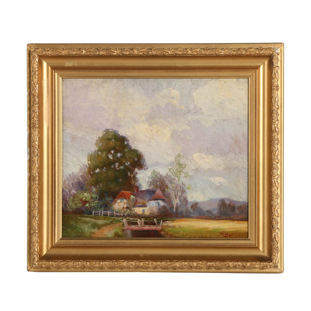 Original Oil on Canvas on Board Painting