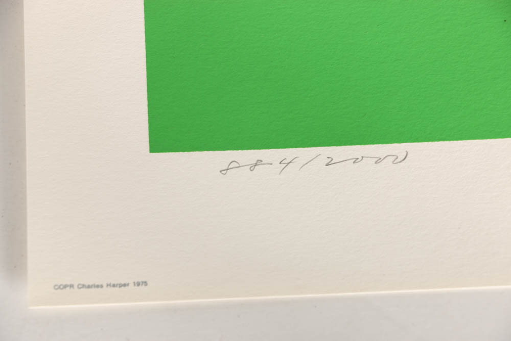 Charley Harper Serigraph "Bluebirds in the Bluegrass, Signed