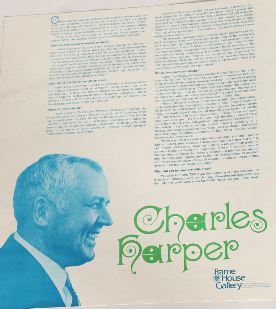 Charley Harper Serigraph "Bluebirds in the Bluegrass, Signed