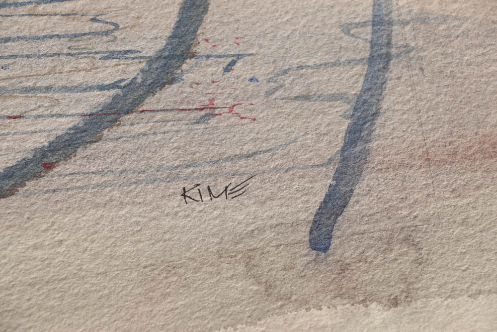 Wesley Kime Original Urban Scene Watercolor - "Maidenform"