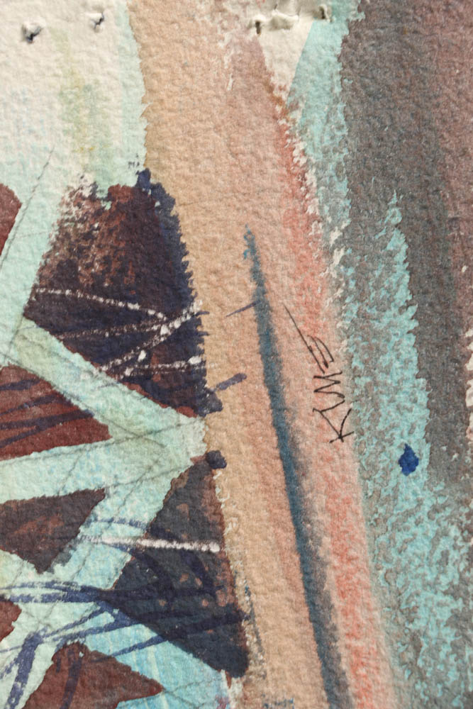 Wesley Kime Original Urban Scene Watercolor