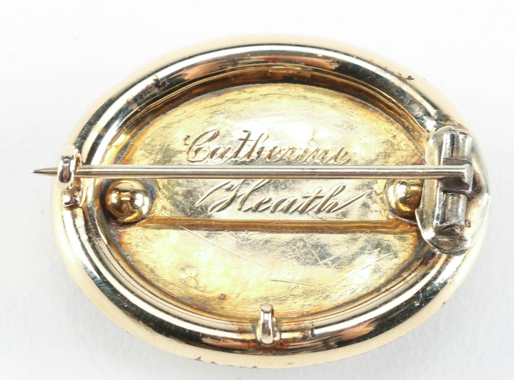 14K Yellow Gold Victorian Opal Brooch