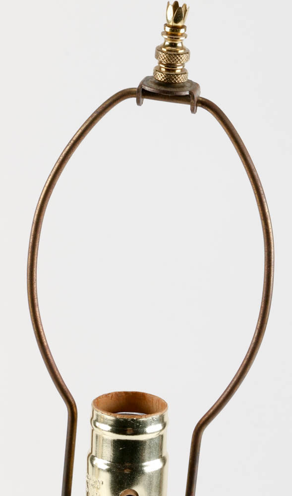 Pair of White Bohemian Glass Lamps