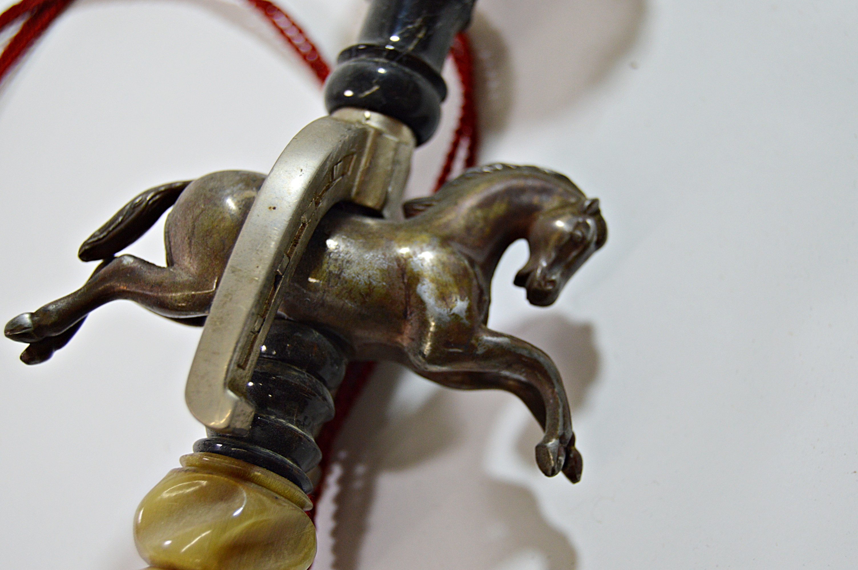 Antique c. 1898 German Porcelain Long Pipe