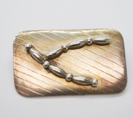 Three Sterling Silver and 800 Silver Brooches