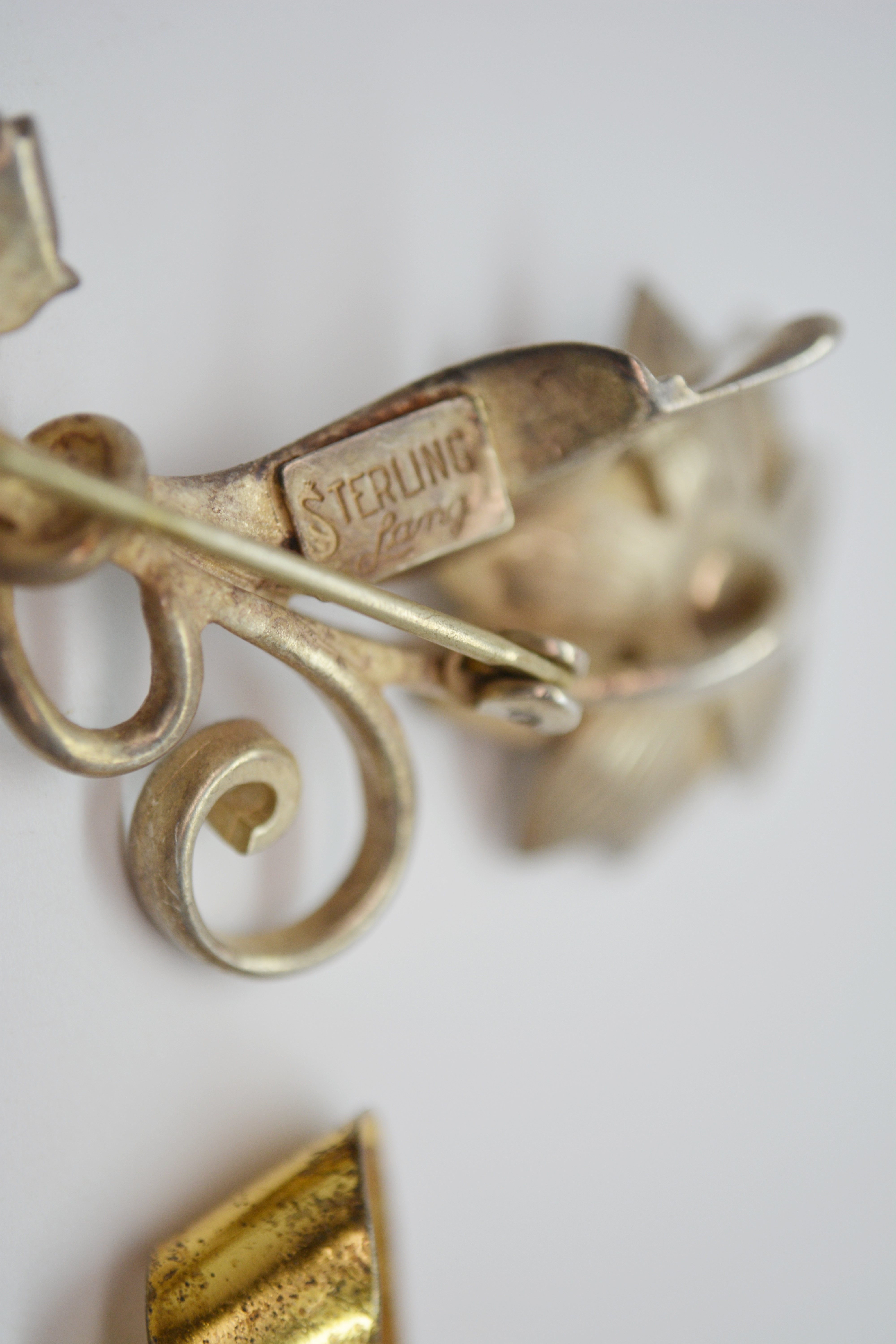 Nine Vintage Sterling Silver Brooches