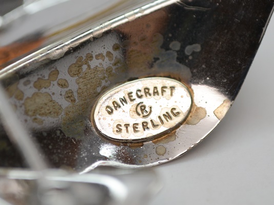 Nine Vintage Sterling Silver Brooches