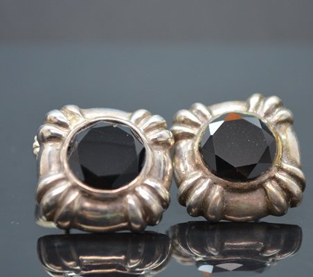 Three Pair of Sterling Silver Pierced Earrings