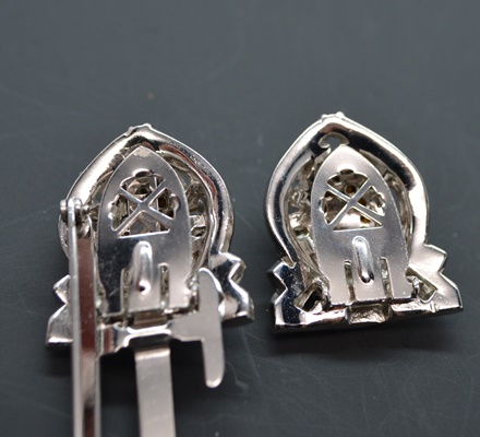 Vintage Rhinestone Duette Brooch