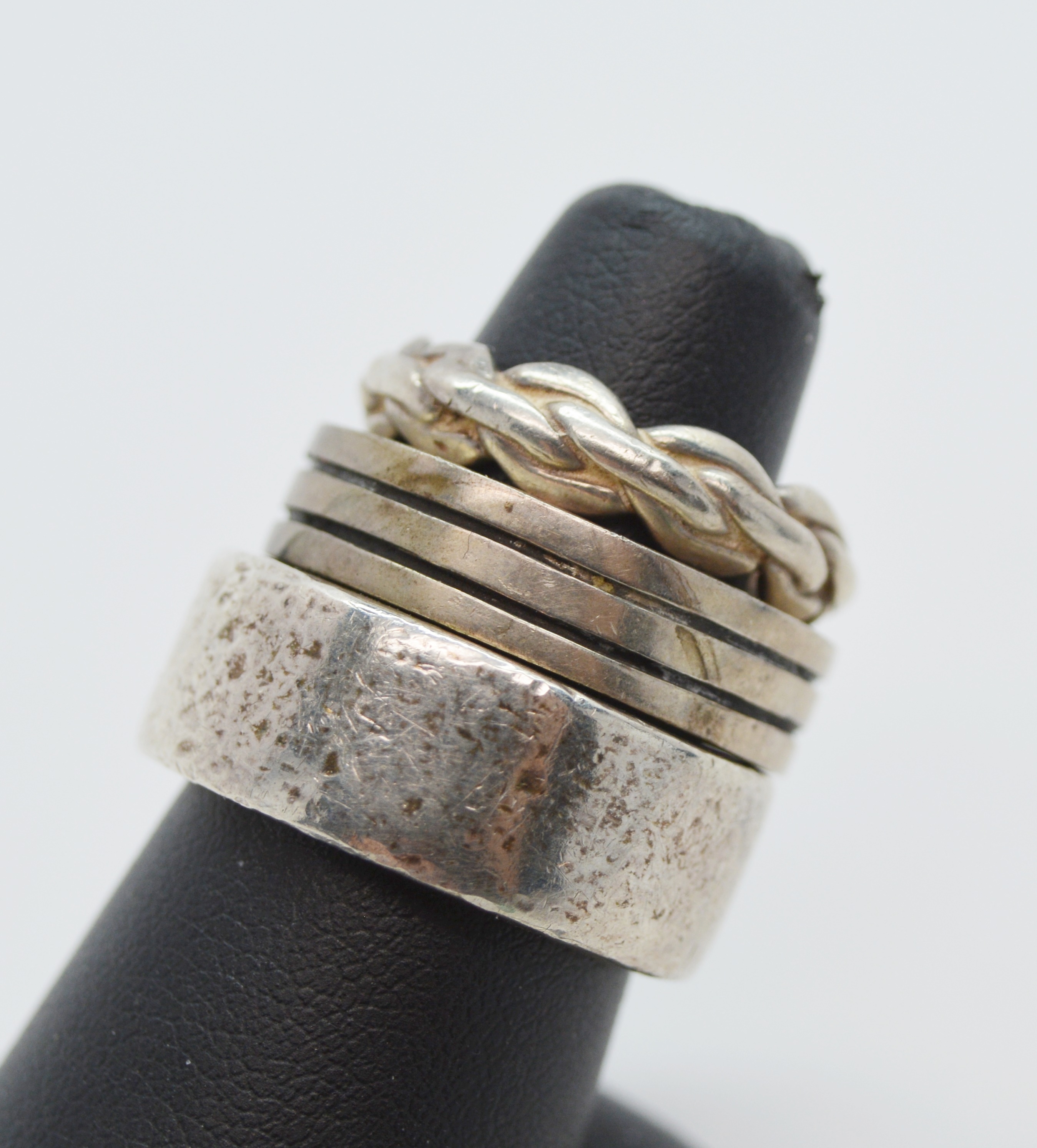 Five Sterling Silver Rings