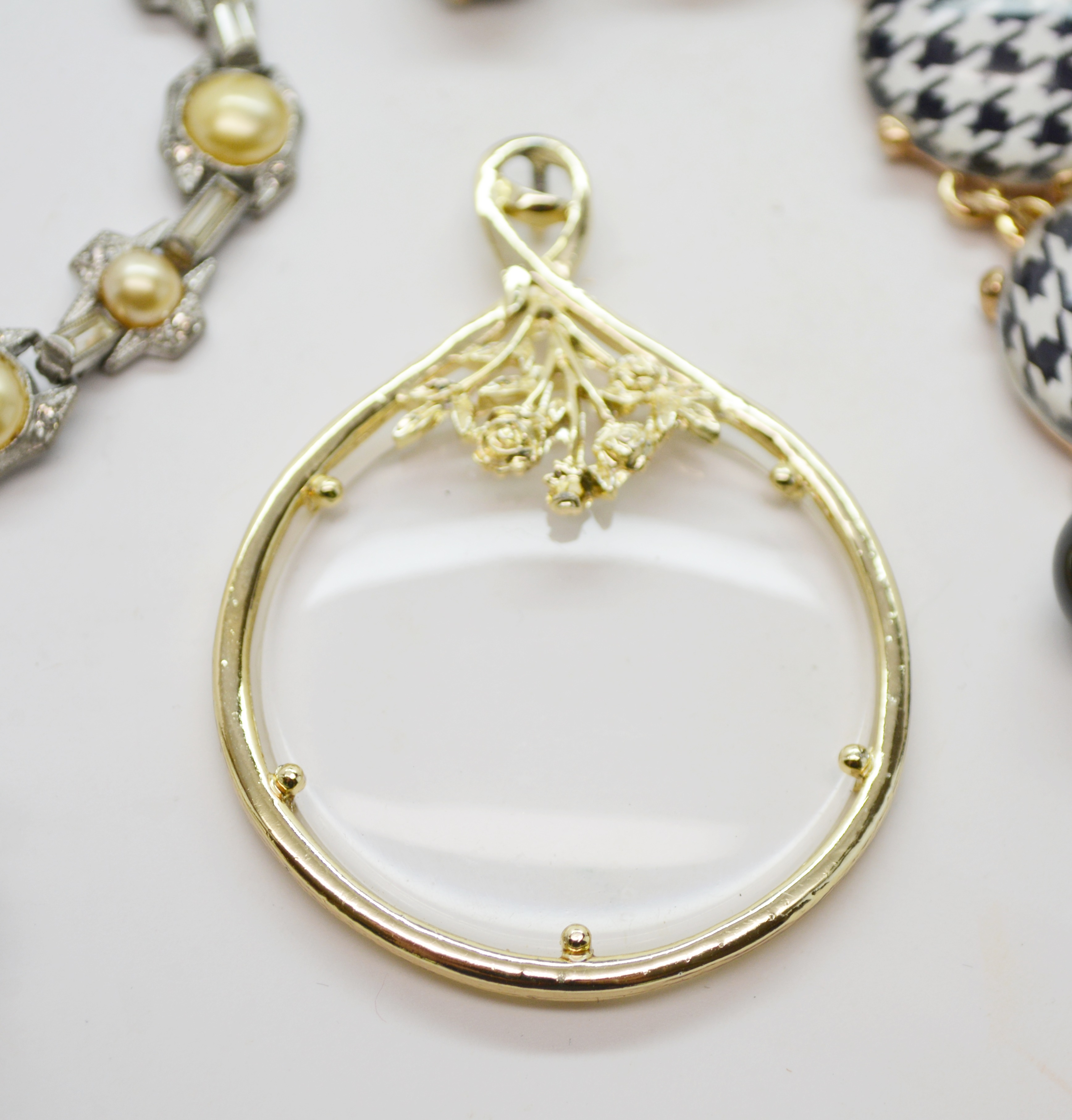 Collection of Gold Tone and Crystal Costume Jewelry