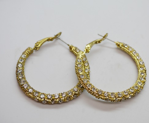 Collection of Gold Tone and Crystal Costume Jewelry