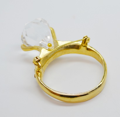 Collection of Gold Tone and Crystal Costume Jewelry