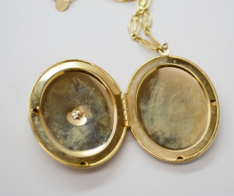 Collection of Gold Tone and Crystal Costume Jewelry