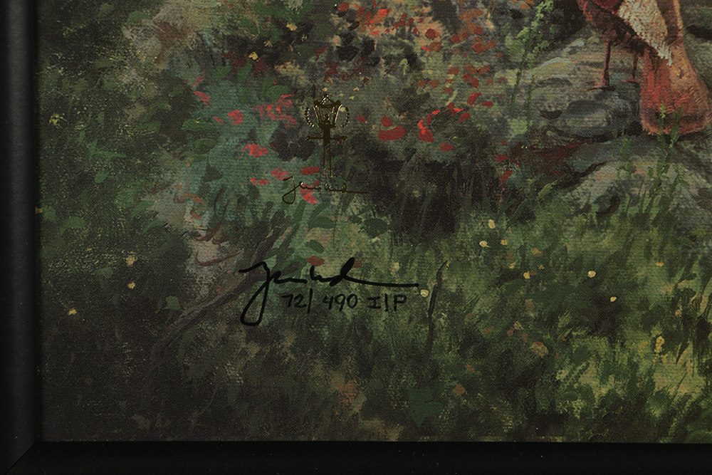 Thomas Kinkade Offset Lithograph on Paper "Mountain Retreat"