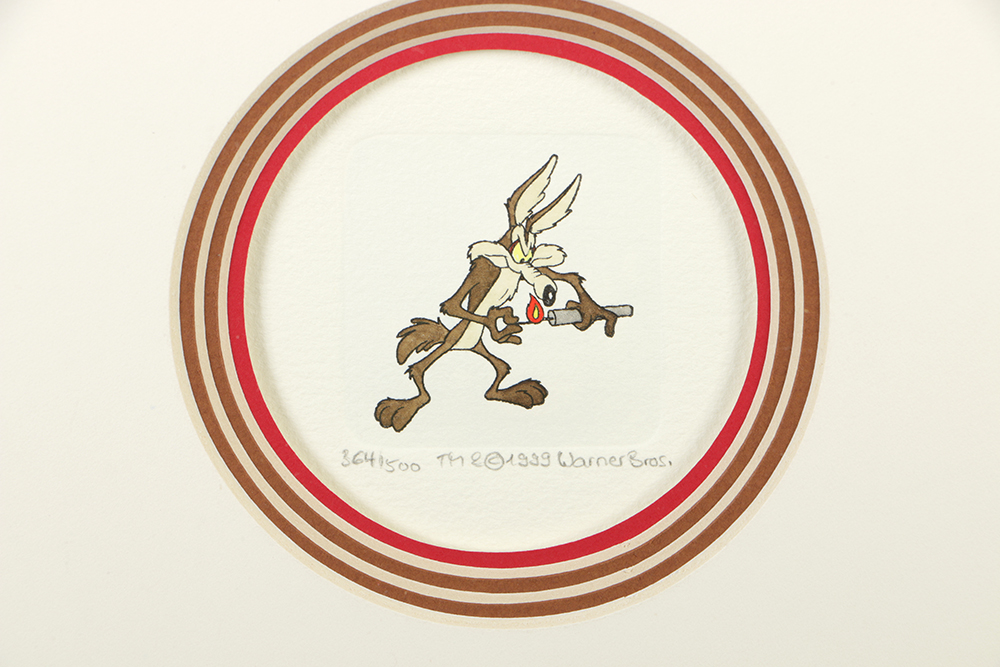 Warner Bros Studio Limited Edition Etching on Paper "Wile E. Coyote Etchings III"