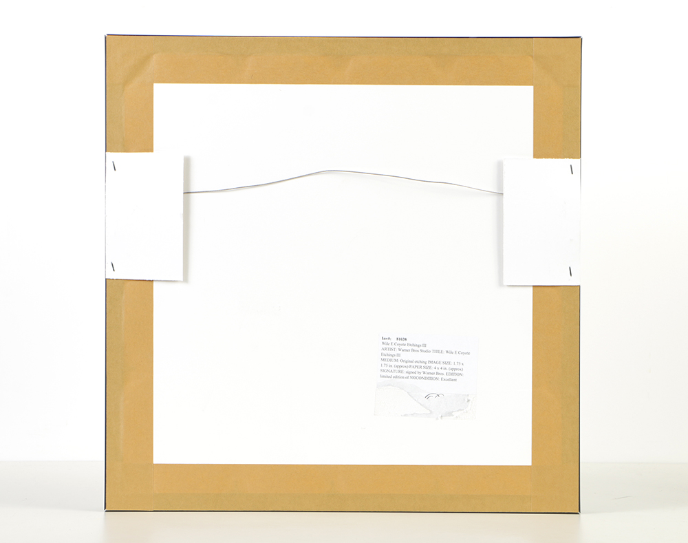Warner Bros Studio Limited Edition Etching on Paper "Wile E. Coyote Etchings III"