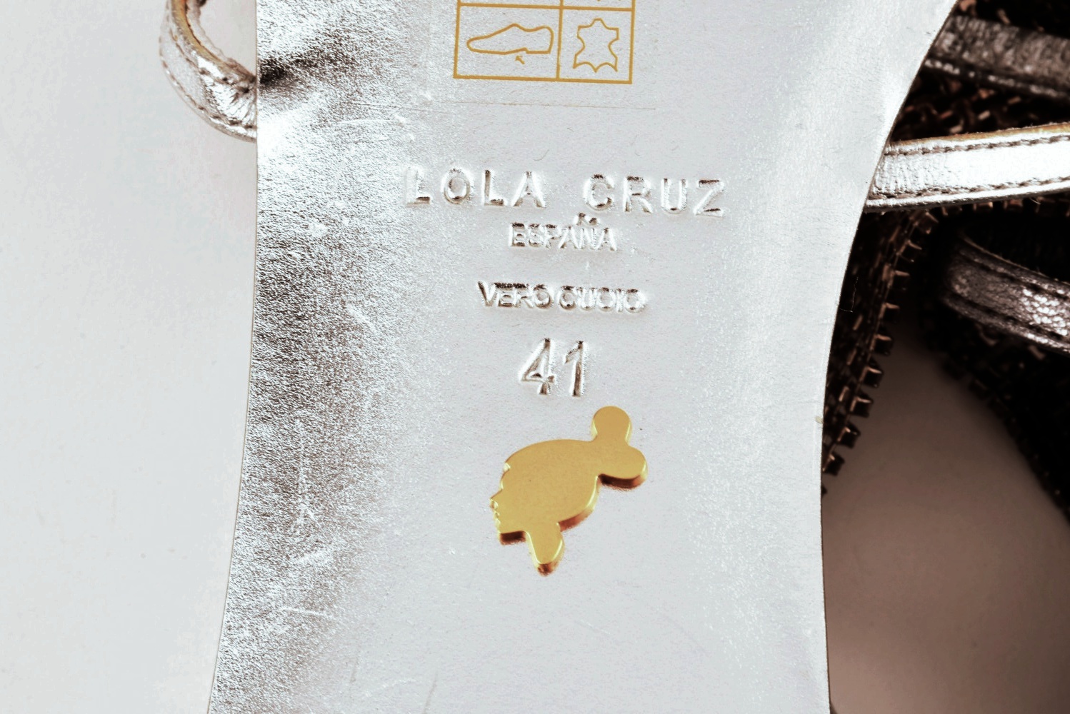 Two Pair of Designer Lola Cruz Rhinestone Mesh Sandals