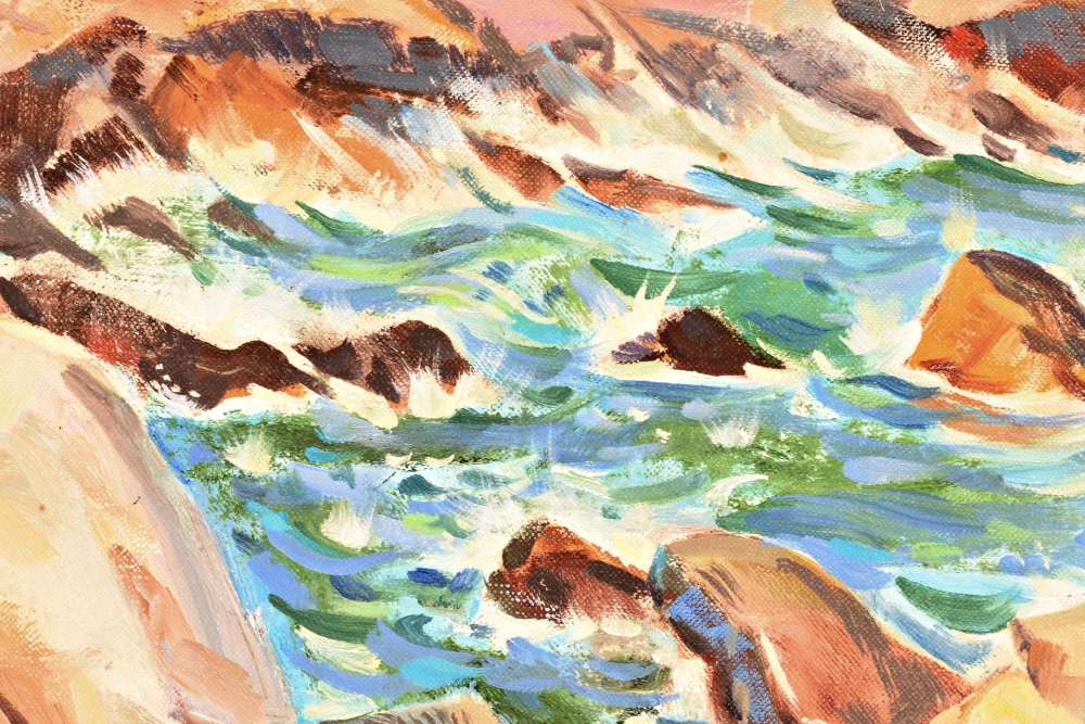 Carl Zimmerman Original Seascape Painting on Board