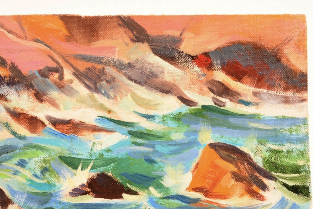 Carl Zimmerman Original Seascape Painting on Board