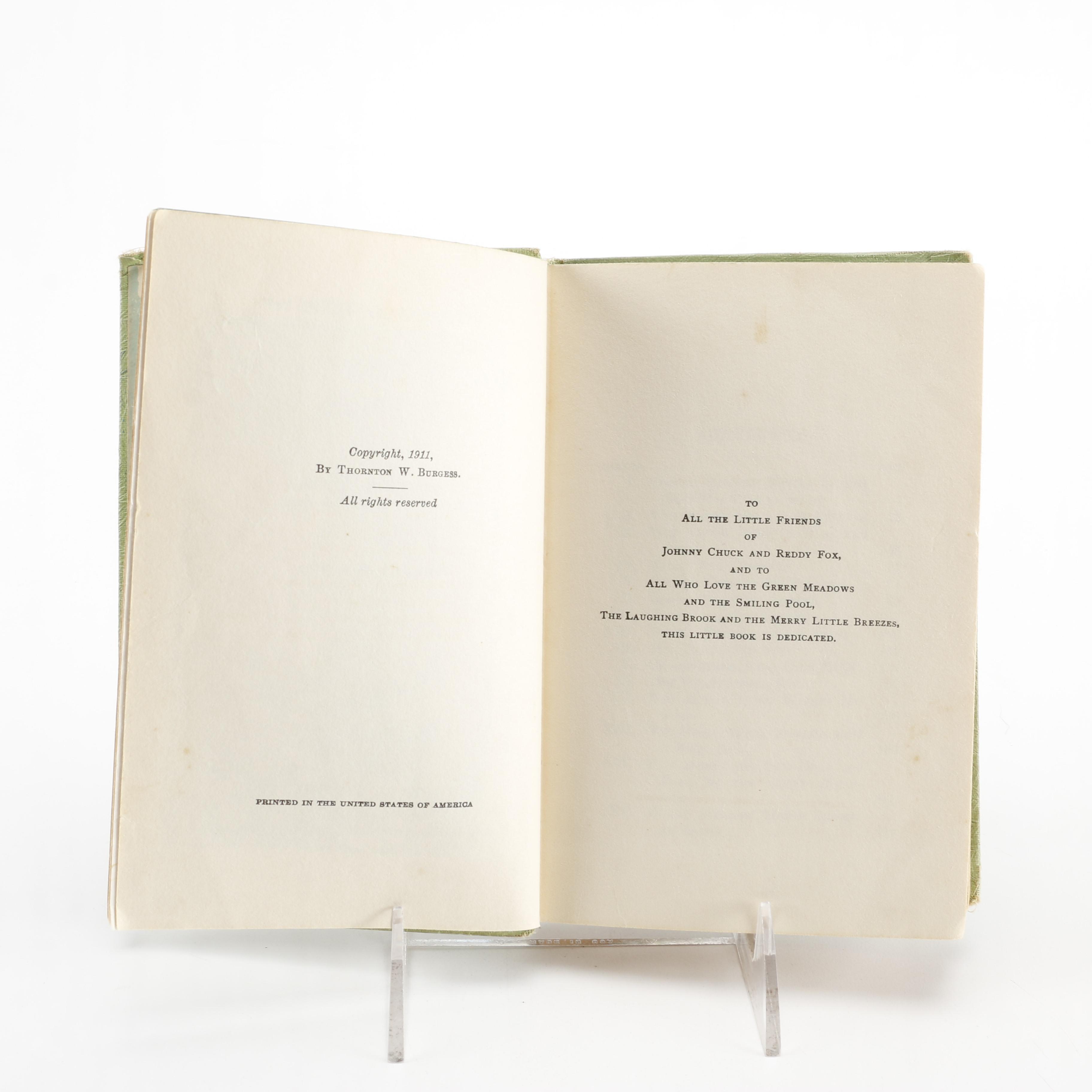 1911 "Mother West Wind's Children" by Thornton W. Burgess